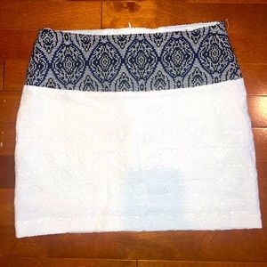 ZARA mixed media mini skirt